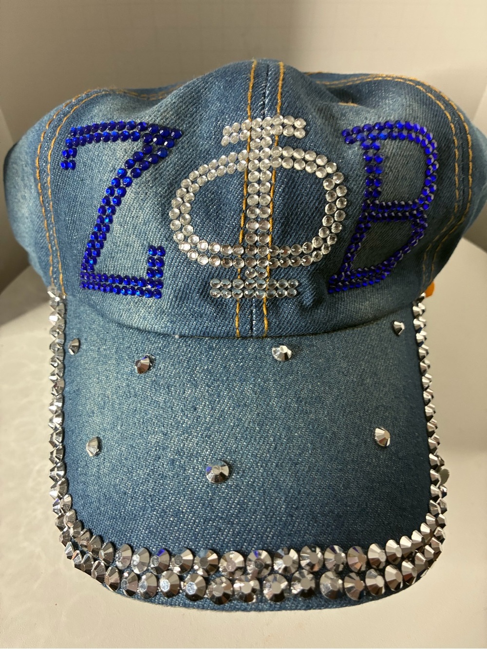 Zeta Phi Beta Denim Cap - Blue